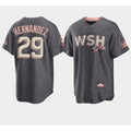 Washington Nationals #29 Yadiel Hernandez 2022 Grey Jereymy City Connect Cherry Blossom Cool Base Stitched Jersey