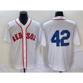 Boston Red Sox #42 Jackie Robinson White Jereymy Cool Base Stitched Jersey