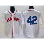 Boston Red Sox #42 Jackie Robinson White Jereymy Cool Base Stitched Jersey
