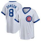 Chicago Cubs #8 Andre Dawson White Jereymy Home Cooperstown Collection Player Jersey