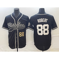 Chicago White Sox #88 Luis Robert Number Black Jereymy Cool Base Stitched Jersey