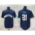 Chicago Cubs #21 Sammy Sosa Navy Jereymy City Connect Stitched Jersey