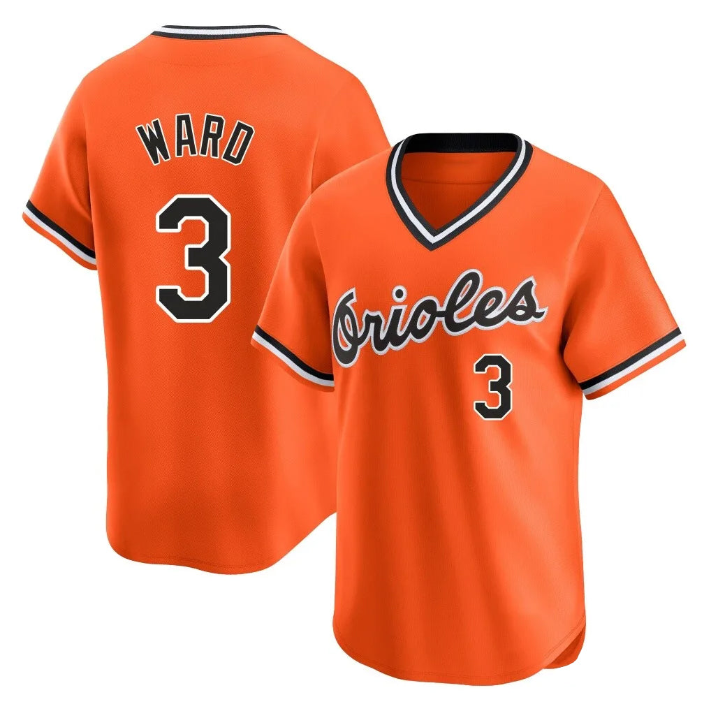 Baltimore Orioles #3 Taylor Ward Player Orange Jereymy T-shirt Limited Home Game Stitched Jerseys