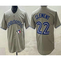 Toronto Blue Jays #22 Ernie Clement Gray Jereymy Cool Base Jersey