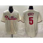 Philadelphia Phillies #5 Bryson Stott Cream Jereymy Cool Base Jersey