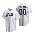 Custom New York Mets White Jereymy Stitched Cool Base Home Jersey