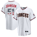 Arizona Diamondbacks #51 Randy Johnson Player White Jereymy USA 250 Fourth of July Home Game Stitched Jerseys