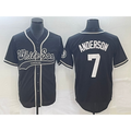 Chicago White Sox #7 Tim Anderson Black Jereymy Cool Base Stitched Jersey