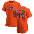 Houston Astros #44 Yordan Alvarez Orange Jereymy Alternate 2020 Authentic Team Jersey