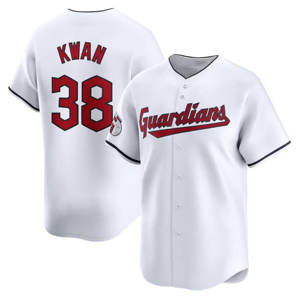 Cleveland Guardians #38 Steven Kwan White Jereymy Home Limited Stitched Jersey1