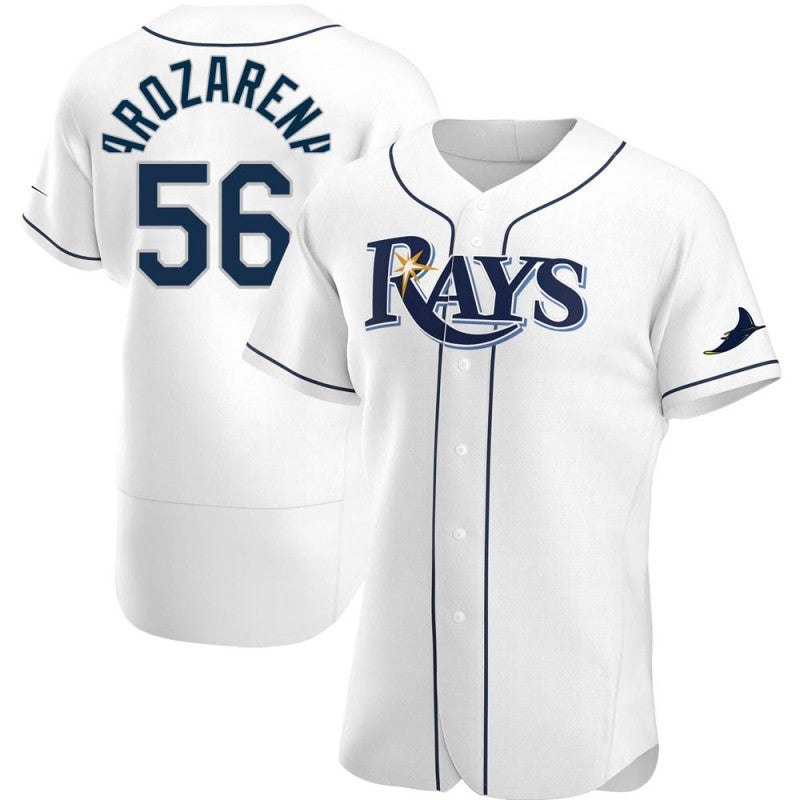 Tampa Bay Rays #56 Randy Arozarena White Jereymy Home Jersey
