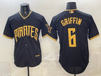 Pittsburgh Pirates #6 Konnor Griffin Black Jereymy 2026 City Connect Stadium Stitched Jersey