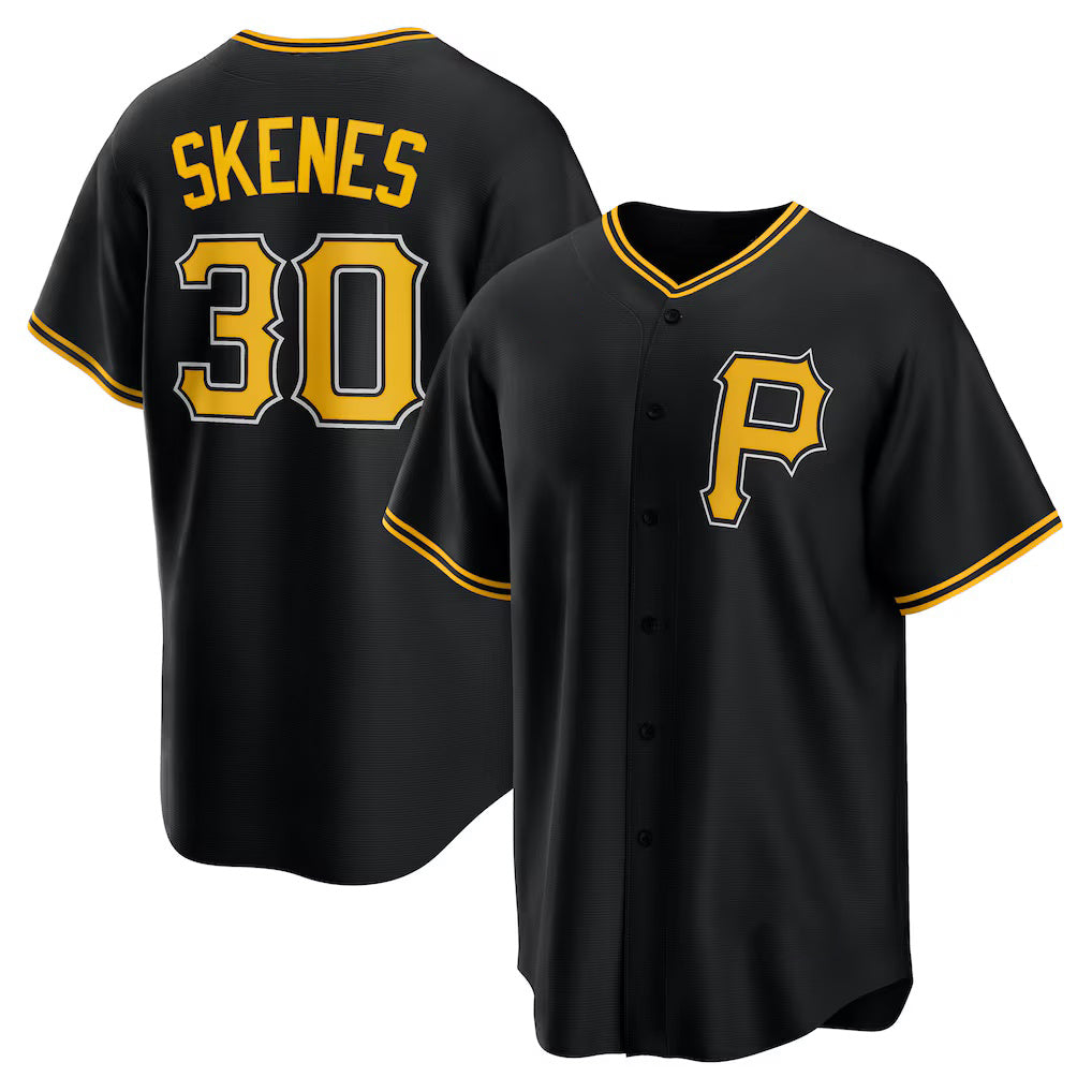 Pittsburgh Pirates #30 Paul Skenes Black Jereymy Alternate Replica Player Jersey