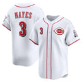 Cincinnati Reds #3 Ke'Bryan Hayes White Jereymy Home Limited Player Jersey