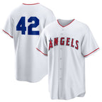 Los Angeles Angels #42 Jackie Robinson White Jereymy Home 2025 Day Replica Jersey