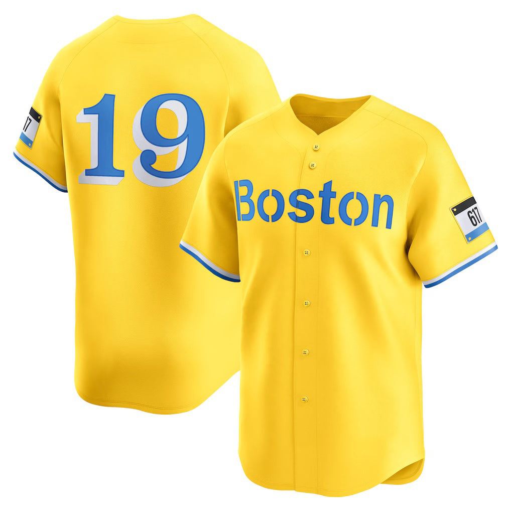 Boston Red Sox #19 Roman Anthony Gold Jereymy City Connect Limited Jersey