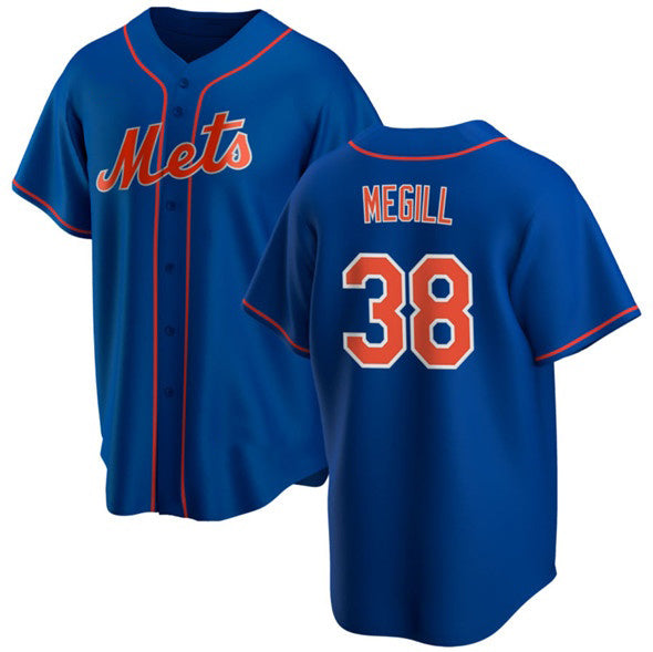 New York Mets #38 Tylor Megill Royal Jereymy Cool Base Stitched Jersey