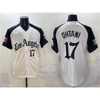 Los Angeles Dodgers #17 Shohei Ohtani White Black Jereymy Mexico 2025 LA Gothic Style With Fernando Patch Vapor Premier Limited Stitched Jersey