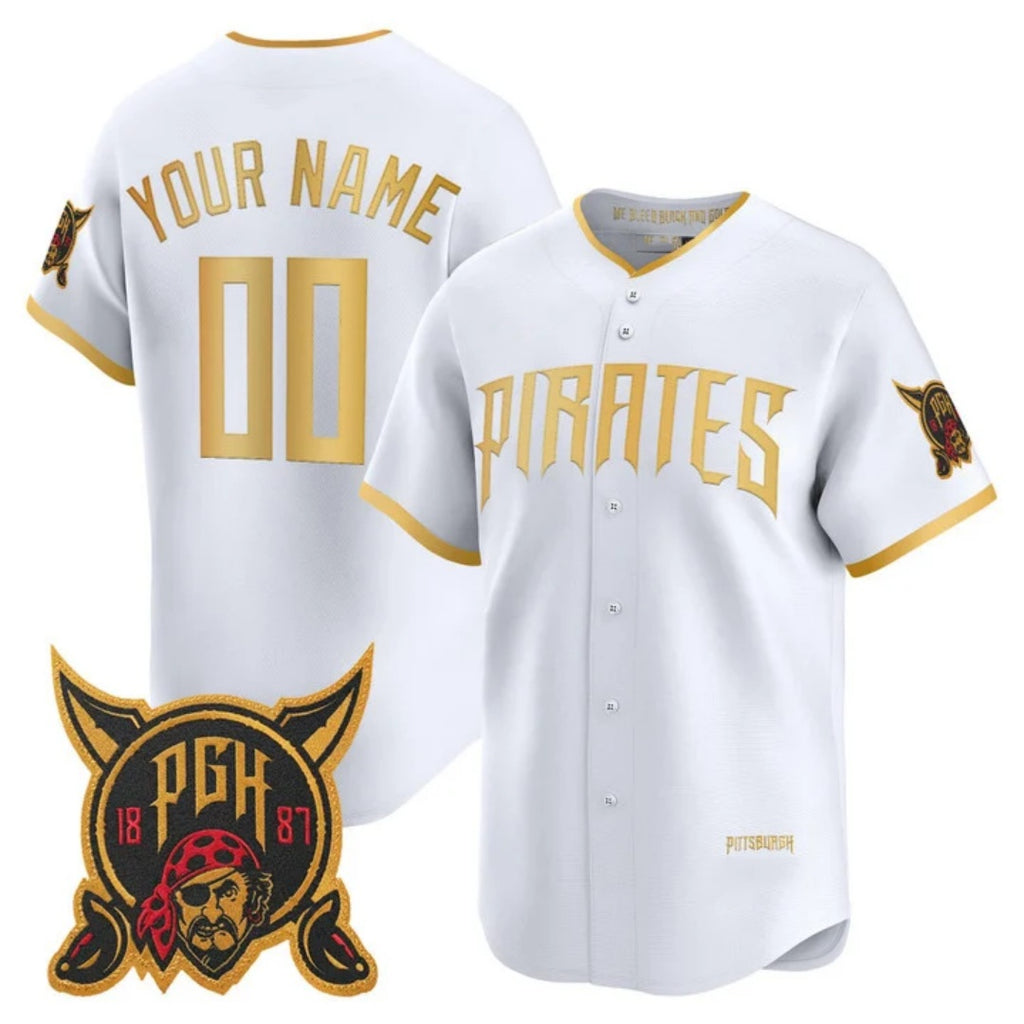 Custom Pittsburgh Pirates White Jereymy 2026 City Connect Stadium Stitched Jersey