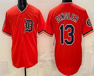 Detroit Tigers #13 Dillon Dingler Orange Jereymy Limited Jersey
