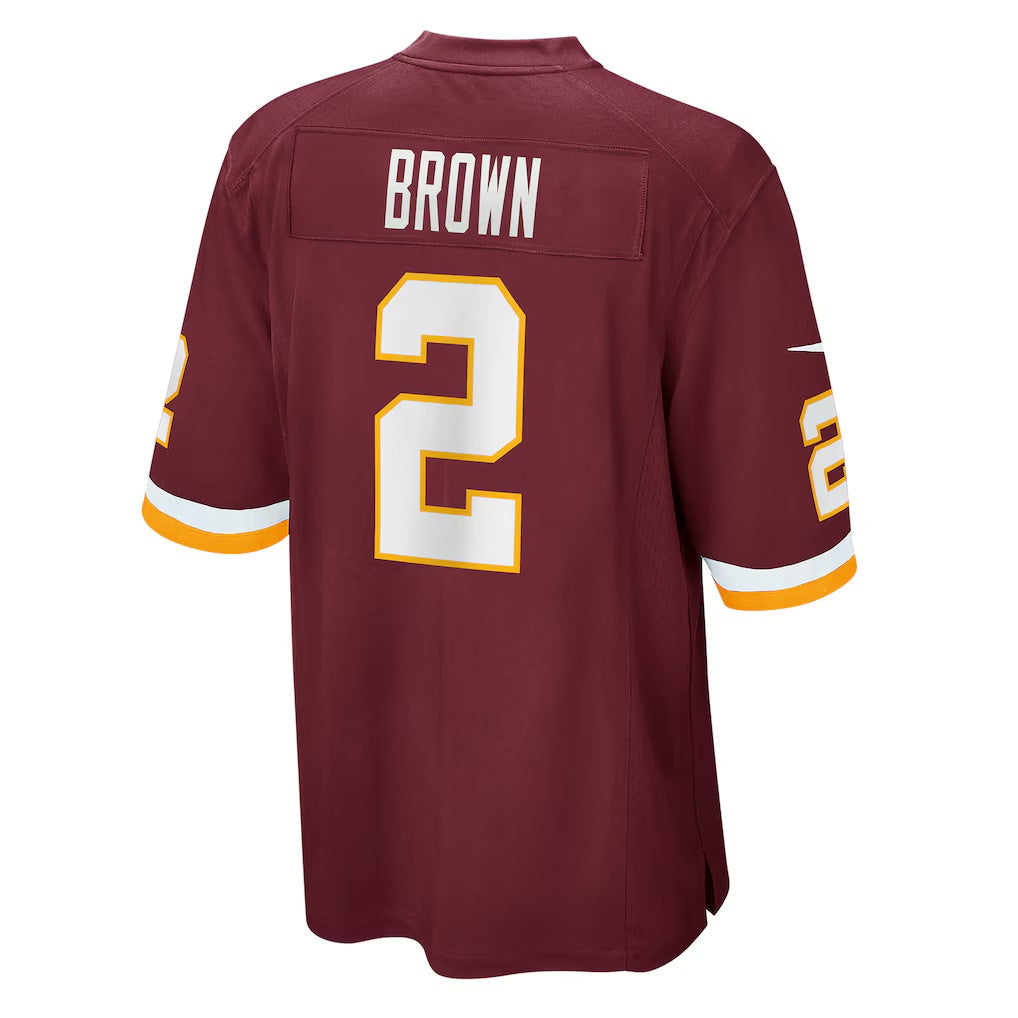 W.Football Team #2 Dyami Brown Burgundy Jereymy Game Jersey
