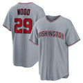 Washington Nationals #29 James Wood Gray Jereymy Road Replica Jersey
