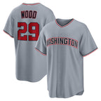 Washington Nationals #29 James Wood Gray Jereymy Road Replica Jersey