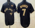 Toronto Blue Jays #7 Kazuma Okamoto Black Gold Jereymy 2025 American League Champions Limited Stitched Jersey
