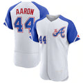 Atlanta Braves #44 Hank Aaron White Jereymy 2023 City Connect Flex Base Stitched Jersey 2
