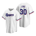 Texas Rangers #30 Nathaniel Lowe White Jereymy Cool Base Stitched Jersey