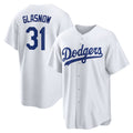 Los Angeles Dodgers #31 Tyler Glasnow White Jereymy Home Replica Jersey