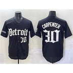 Detroit Tigers #30 Kerry Carpenter Black Jereymy 'Motor Gothic Edition' Vapor Premier Limited Stitched Jersey