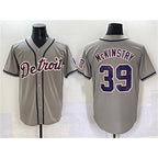 Detroit Tigers #39 Zach McKinstry Gray Jereymy Cool Base Stitched Jersey