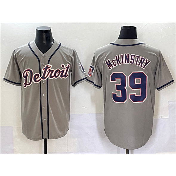 Detroit Tigers #39 Zach McKinstry Gray Jereymy Cool Base Stitched Jersey