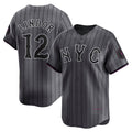 New York Mets #12 Francisco Lindor Gray Jereymy City Connect Limited Player Jersey