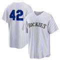 Colorado Rockies #42 Jackie Robinson White Jereymy Home 2025 Day Replica Jersey