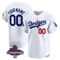 Custom Los Angeles Dodgers ACTIVE PLAYER White Jereymy 2024 World Series Champions Home Limited Stitched Jersey