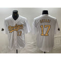 Los Angeles Dodgers #17 Shohei Ohtani Number White Jereymy 2022 All Star Stitched Cool Base Jerseys
