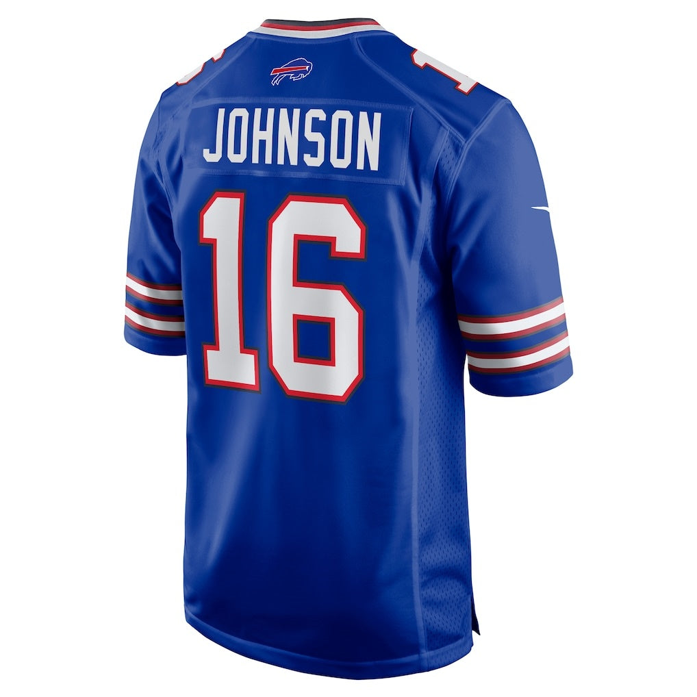 B.Bills #16 Xavier Johnson Royal Jereymy Game Jersey