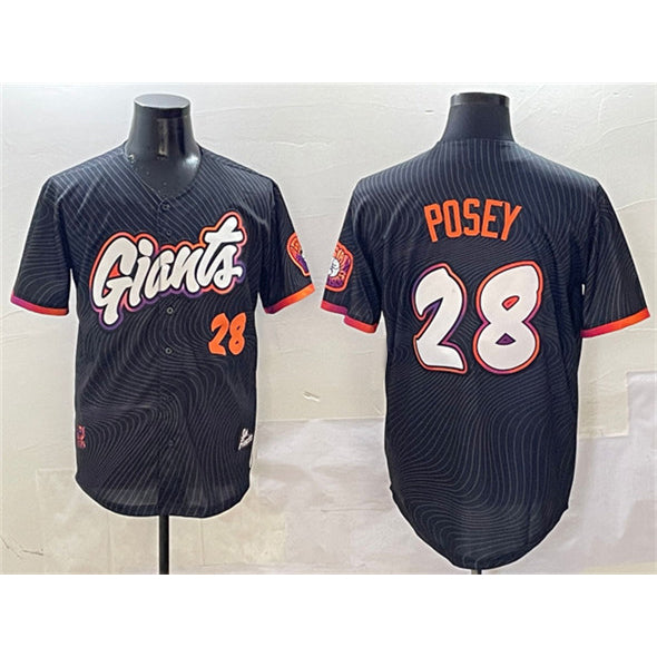 San Francisco Giants #28 Buster Posey Anthracite Jereymy 2025 City Connect Limited Stitched Jersey