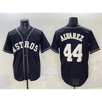 Houston Astros #44 Yordan Alvarez Black Jereymy Lights Out Limited Stitched Jersey