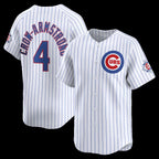 Chicago Cubs #4 Pete Crow-Armstrong White Jereymy 150th Anniversary Limited Jersey
