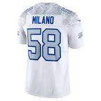 B.Bills #58 Matt Milano White Jereymy 2025 Rivalries Collection Limited Jersey