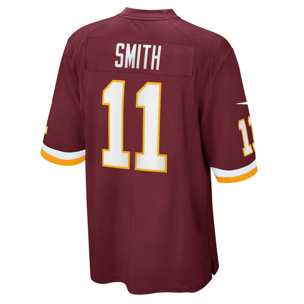 W.Football Team #11 Alex Smith Burgundy Jereymy Game Player Jersey