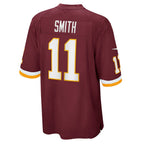 W.Football Team #11 Alex Smith Burgundy Jereymy Game Player Jersey