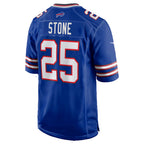 B.Bills #25 Geno Stone Royal Jereymy Team Game Jersey