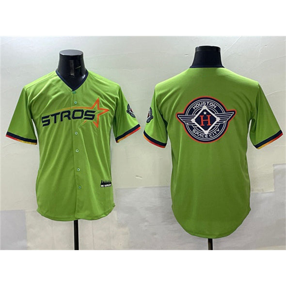Houston Astros Team Big Logo Green Jereymy 2025 City Connect Limited Stitched Jersey