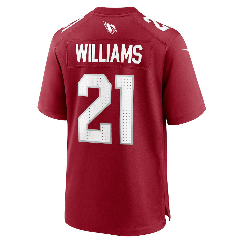 A.Cardinals #21 Garrett Williams Cardinal Jereymy Game Jersey
