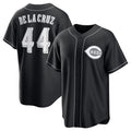 Cincinnati Reds #44 Elly De La Cruz Black Jereymy Lights Out Limited Stitched Jersey