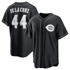 Cincinnati Reds #44 Elly De La Cruz Black Jereymy Lights Out Limited Stitched Jersey